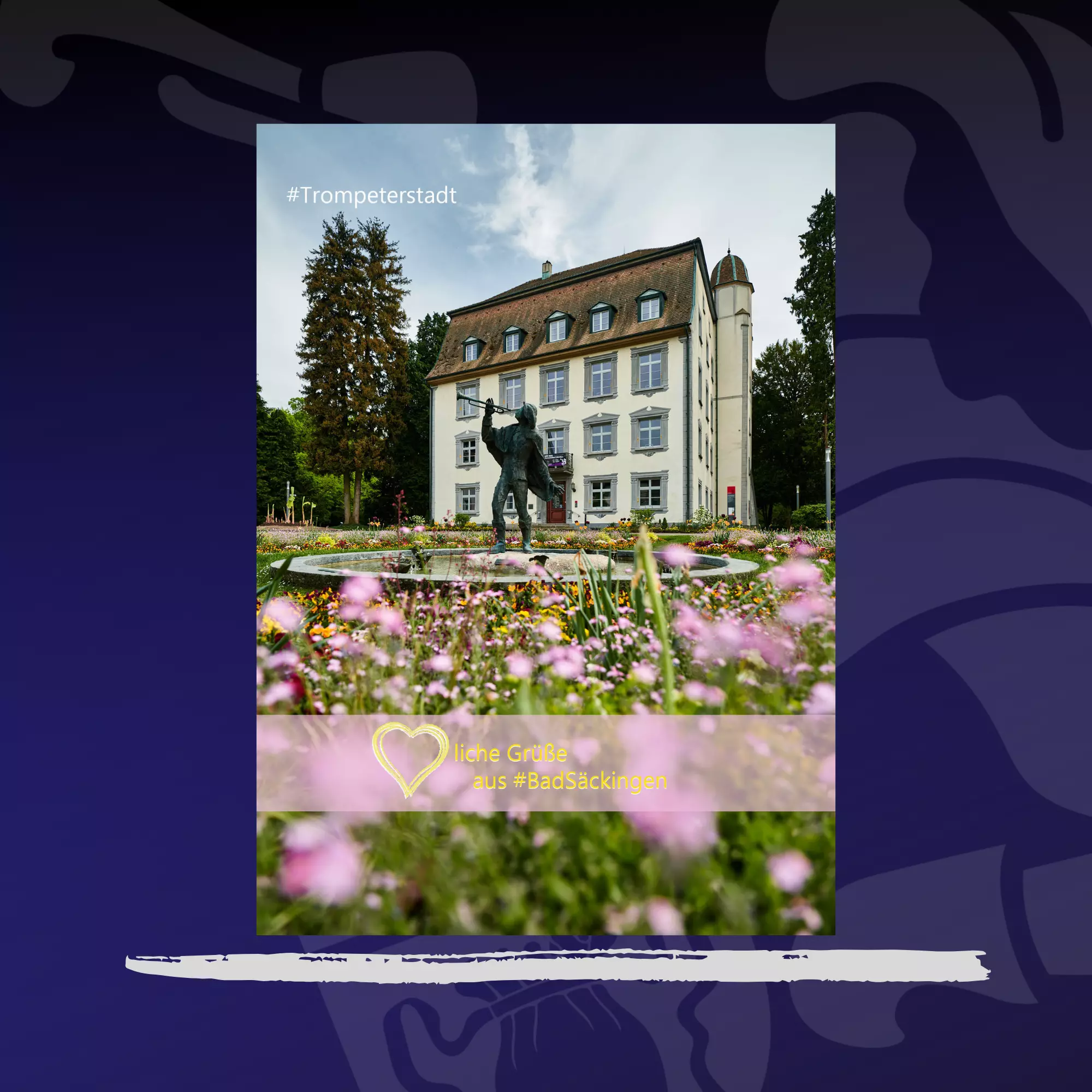 Bild zu Postkarte Schloss Frühling