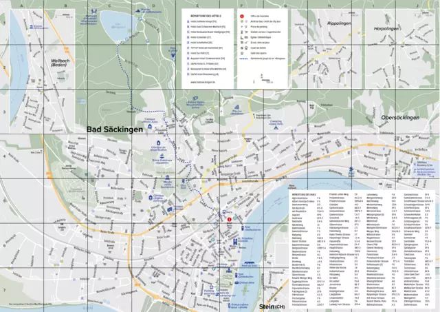 plan de la ville et visite de la ville