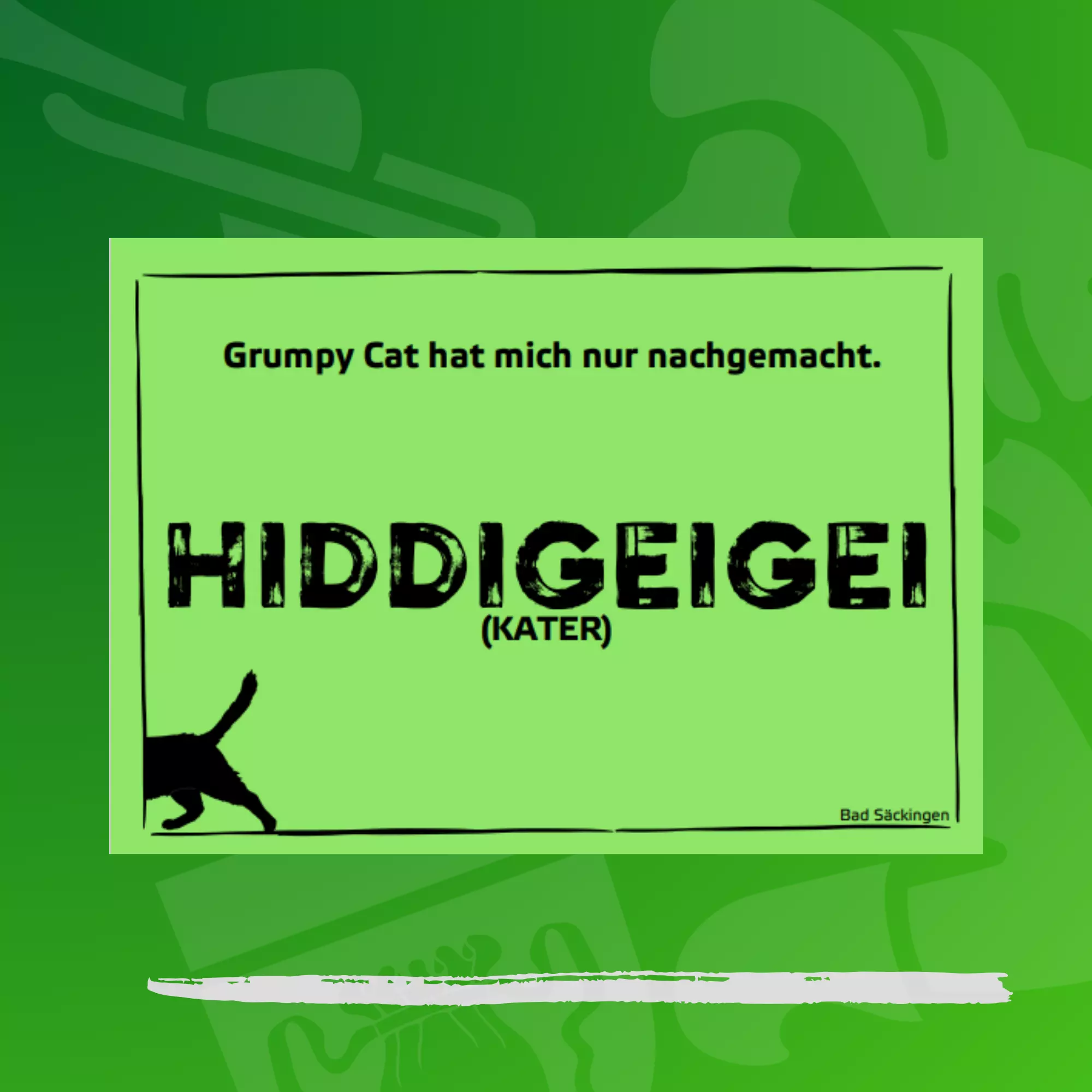 Bild zu Kater-Postkarte "Grumpy Cat"